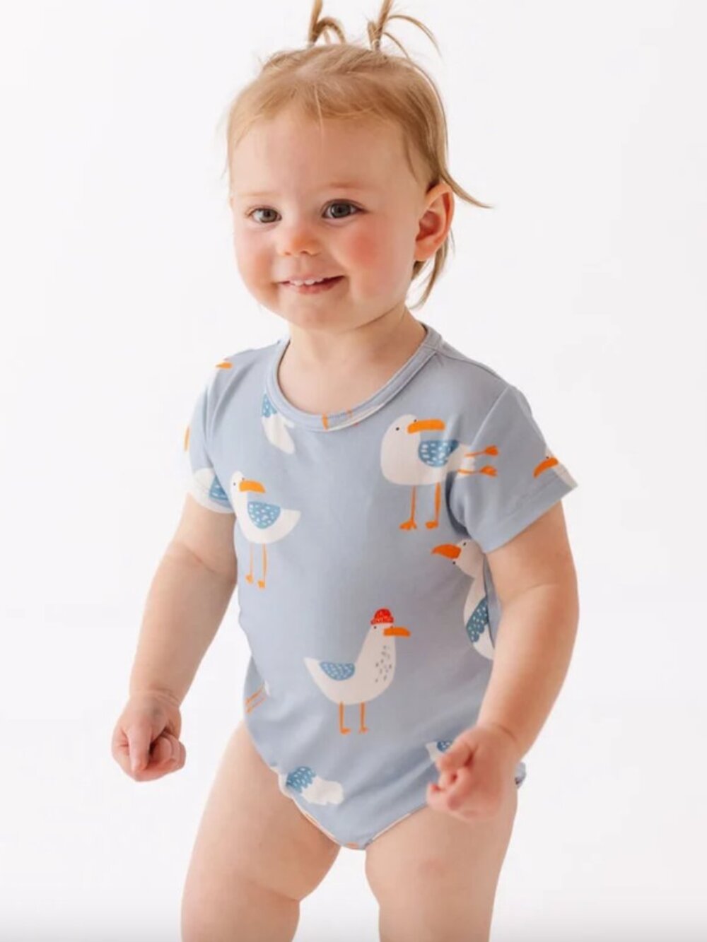 The Simple Seed Gulls Just Want to Have Fun Short Sleeve Bodysuit | 3-6m